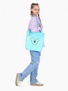 Школьный набор 5 в 1: рюкзак, шопер, сумка, пенал, мешочек для монет, бирюзовый - фото 119118159