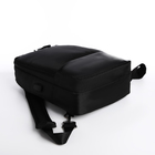 Рюкзак-сумка на молнии, 2 наружных кармана, цвет чёрный - Фото 5