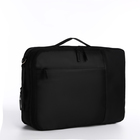Рюкзак-сумка на молнии, 2 наружных кармана, цвет чёрный - Фото 4
