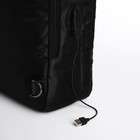 Рюкзак-сумка на молнии, 2 наружных кармана, цвет чёрный - Фото 7