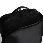 Рюкзак-сумка на молнии, 2 наружных кармана, цвет чёрный - Фото 8