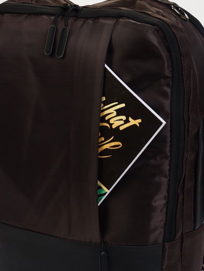 Рюкзак-сумка на молнии, 2 отдела, 2 кармана, размер 30×8×39, коричневый