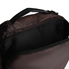 Рюкзак-сумка на молнии, 2 наружных кармана, цвет коричневый - Фото 6