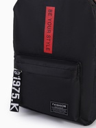 Рюкзак молодёжный на молнии, с карманами, размер 27×10×37.5 см, чёрный - Фото 5