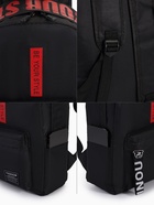 Рюкзак молодёжный на молнии, с карманами, размер 27×10×37.5 см, чёрный - Фото 8