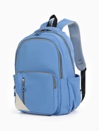 Рюкзак школьный на молнии, с отделами, карманами, размер 31×18×44 см, голубой - Фото 4