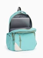 Рюкзак школьный на молнии, с отделами, карманами, размер 31×18×44 см, бирюзовый - Фото 2