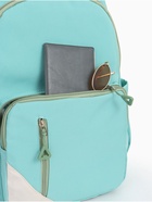 Рюкзак школьный на молнии, с отделами, карманами, размер 31×18×44 см, бирюзовый - Фото 8