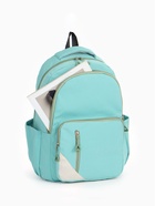 Рюкзак школьный на молнии, с отделами, карманами, размер 31×18×44 см, бирюзовый - Фото 10