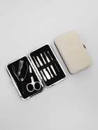 Набор маникюрный, 8 предметов, в футляре, бежевый - Фото 3