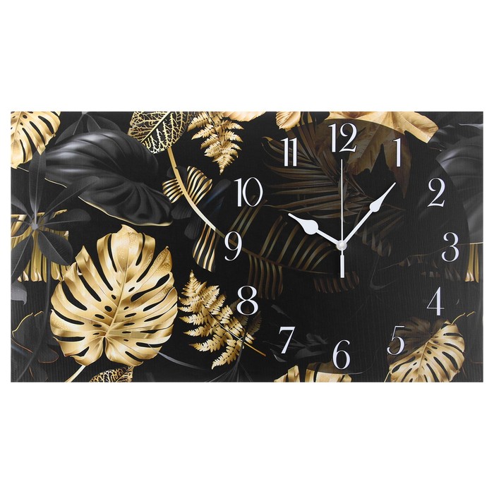 Часы-картина настенные "Листья", 35 х 60 см - фото 1906452300