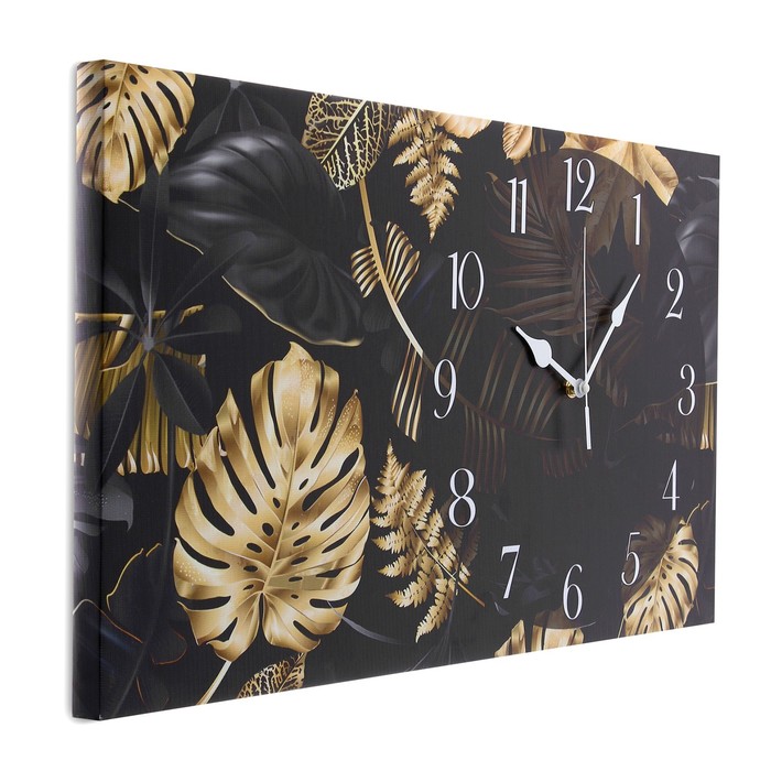 Часы-картина настенные "Листья", 35 х 60 см - фото 1906452301