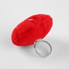 Игольница-кольцо «Клубника», 4,5 × 4,5 × 4 см, цвет красный/зелёный - Фото 2