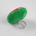 Игольница-кольцо «Арбузик», 5 × 4,5 × 4 см, цвет красный/зелёный - Фото 2