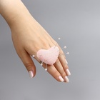 Игольница-кольцо «Сердечко», 5×3.5×4 см, розовая - Фото 4