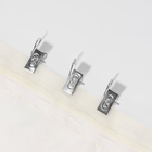 Зажим для штор, 32×11 мм, 20 шт., цвет серебряный - Фото 2