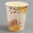 Набор бумажной посуды «Золотой узор! Природа»: 6 тарелок, 6 стаканов, скатерть - фото 23108169