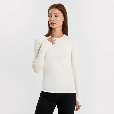 Лонгслив женский Mark Formelle, молочный, размер 50