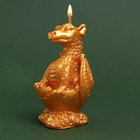 Свеча интерьерная «Дракон», золотая - фото 11450763