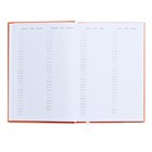 Ежедневник датированный 2024 года, А5, 176 листов, Attomex.Even, обложка бумвинил, ляссе, блок 70 г/м2, оранжевый - Фото 7