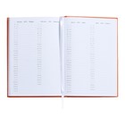 Ежедневник датированный 2024 года, А5, 176 листов, Attomex.Even, обложка бумвинил, ляссе, блок 70 г/м2, оранжевый - Фото 10