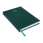 Ежедневник датированный 2025 года, А5, 176 листов, Attomex.Lancaster, обложка балакрон, ляссе, блок 70 г/м2, зелёный - фото 26533004