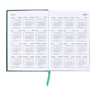 Ежедневник датированный 2025 года, А5, 176 листов, Attomex.Lancaster, обложка балакрон, ляссе, блок 70 г/м2, зелёный - фото 26533009