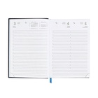 Ежедневник датированный 2025 года, А5, 176 листов, Attomex.Lancaster, обложка балакрон, ляссе, блок 70 г/м2, синий - фото 26948465