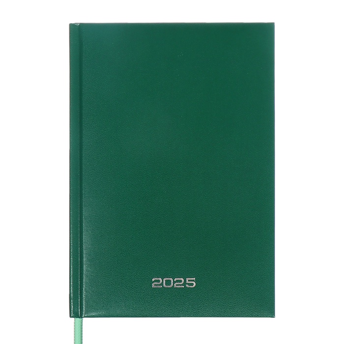 Ежедневник датированный 2025, А5, 168 листов, Attomex.Orion, твёрдая обложка с поролоном из бумвинила, ляссе, блок 70 г/м2, зелёный - Фото 1