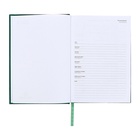 Ежедневник датированный 2025, А5, 168 листов, Attomex.Orion, твёрдая обложка с поролоном из бумвинила, ляссе, блок 70 г/м2, зелёный - Фото 6