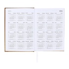 Ежедневник датированный 2025 года, А5, 176 листов, Attomex.Regent, обложка бумвинил, ляссе, блок 70 г/м2, золотой - фото 26533094