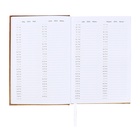 Ежедневник датированный 2025 года, А5, 176 листов, Attomex.Regent, обложка бумвинил, ляссе, блок 70 г/м2, золотой - фото 26533095