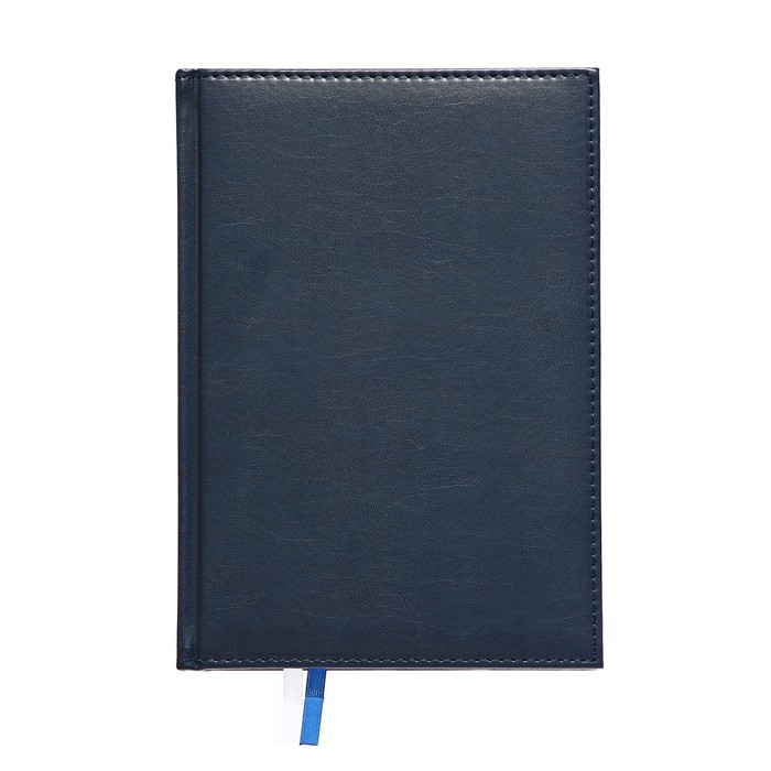 Ежедневник датированный 2024 года, А5, 176 листов, Attomex.Visa, обложка искусственная кожа, ляссе, блок 70 г/м2, тёмно-синий - Фото 1