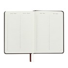 Ежедневник недатированный A5, 160 листов, deVENTE.Emblem, твёрдая обложка из искусственной кожи с поролоном, ляссе, блок 70 г/м2, коричневый - фото 23449422