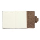 Ежедневник недатированный A5, 160 листов, deVENTE.Jesse, твёрдая обложка из искусственной замши с поролоном, ляссе, кремовый блок 70 г/м2, коричневый - фото 23312209