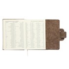 Ежедневник недатированный A5, 160 листов, deVENTE.Jesse, твёрдая обложка из искусственной замши с поролоном, ляссе, кремовый блок 70 г/м2, коричневый - фото 23312207