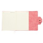 Ежедневник недатированный A5, 160 листов, deVENTE.Jesse, твёрдая обложка из искусственной замши с поролоном, ляссе, кремовый блок 70 г/м2, розовый - фото 23312220