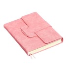 Ежедневник недатированный A5, 160 листов, deVENTE.Jesse, твёрдая обложка из искусственной замши с поролоном, ляссе, кремовый блок 70 г/м2, розовый - фото 23312212