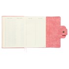 Ежедневник недатированный A5, 160 листов, deVENTE.Jesse, твёрдая обложка из искусственной замши с поролоном, ляссе, кремовый блок 70 г/м2, розовый - фото 23312217
