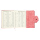 Ежедневник недатированный A5, 160 листов, deVENTE.Jesse, твёрдая обложка из искусственной замши с поролоном, ляссе, кремовый блок 70 г/м2, розовый - фото 23312218