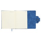 Ежедневник недатированный A5, 160 листов, deVENTE.Jesse, твёрдая обложка из искусственной замши с поролоном, ляссе, кремовый блок 70 г/м2, синий - фото 23312231