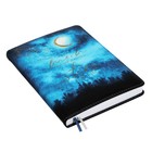 Ежедневник недатированный A5, 160 листов, deVENTE.Nature, твёрдая обложка из искусственной кожи с поролоном, ляссе, блок 70 г/м2, синий 10115763 - фото 16447368