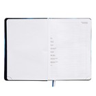 Ежедневник недатированный A5, 160 листов, deVENTE.Nature, твёрдая обложка из искусственной кожи с поролоном, ляссе, блок 70 г/м2, синий 10115763 - фото 16447370