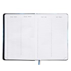 Ежедневник недатированный A5, 160 листов, deVENTE.Nature, твёрдая обложка из искусственной кожи с поролоном, ляссе, блок 70 г/м2, синий 10115763 - фото 16447372