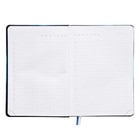 Ежедневник недатированный A5, 160 листов, deVENTE.Nature, твёрдая обложка из искусственной кожи с поролоном, ляссе, блок 70 г/м2, синий 10115763 - фото 16447374