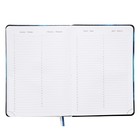 Ежедневник недатированный A5, 160 листов, deVENTE.Nature, твёрдая обложка из искусственной кожи с поролоном, ляссе, блок 70 г/м2, синий 10115763 - фото 16447375