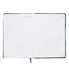 Ежедневник недатированный A5, 160 листов, deVENTE.Nature, твёрдая обложка из искусственной кожи с поролоном, ляссе, блок 70 г/м2, синий 10115763 - фото 16447376