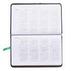 Планинг карманный датированный 2024 года, 155 х 95 мм, 64 листа, deVENTE.Bravo, твёрдая обложка из искусственной кожи, белый блок 70 г/м2, зелёный - фото 24366012