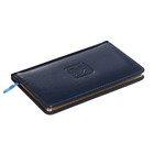 Планинг карманный датированный 2024 года, 155 х 95 мм, 64 листа, deVENTE.Bravo, твёрдая обложка из искусственной кожи, белый блок 70 г/м2, синий - фото 24366020