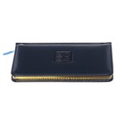 Планинг карманный датированный 2024 года, 155 х 95 мм, 64 листа, deVENTE.Bravo, твёрдая обложка из искусственной кожи, белый блок 70 г/м2, синий - фото 24366021